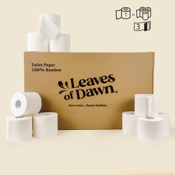 100% Bamboo Unwrapped Toilet Paper | 3-Ply