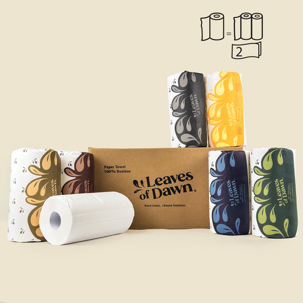 100% Bamboo Paper Towel - 2ply - 27 meters